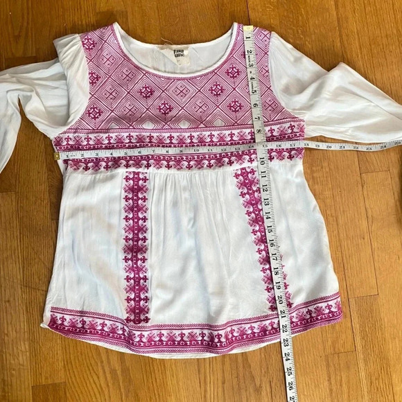 Savanna Jane Purple Embroidered Boho Chic Top - Picture 10 of 10